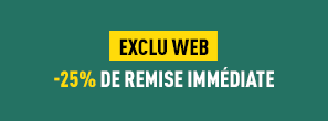 25% de remise EXCLUWEB