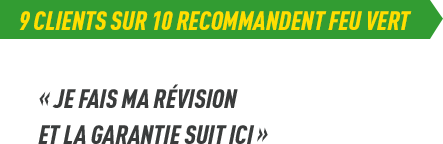 9 clients sur 10 recommandent feu vert