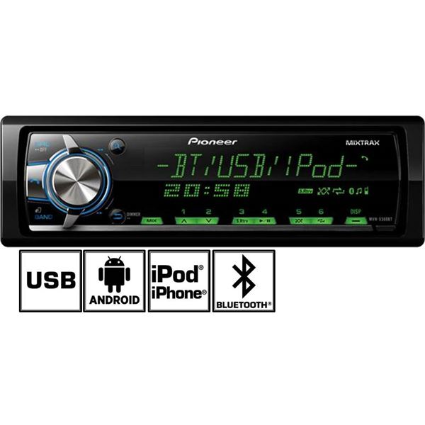 Autoradio Bluetooth Pioneer MVH X560BT Feu Vert