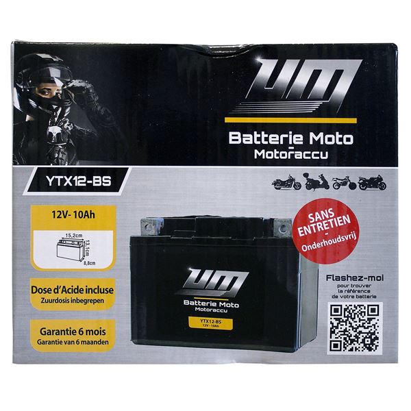 Batterie Moto Et Scooter YTX12 BS Feu Vert