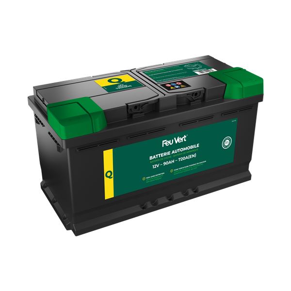 Batterie Voiture Feu Vert Q 91Ah 740A 12V Feu Vert