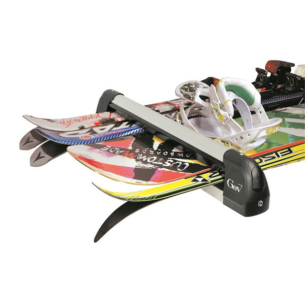 Porte Skis Sur Barres De Toit XL GEV Feu Vert