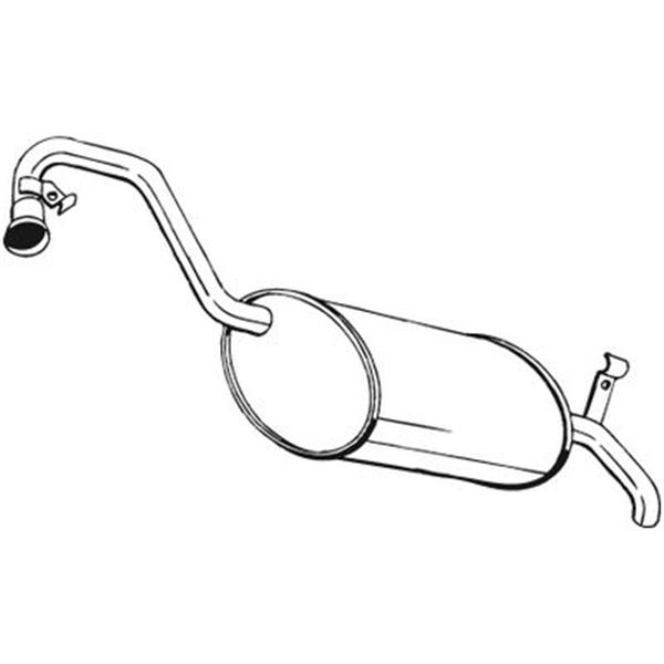 1 silencieux d'échappement arrière Bosal 200211