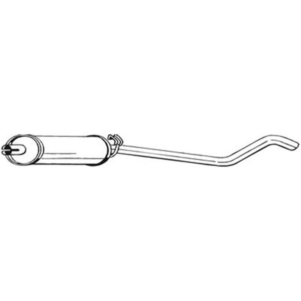1 silencieux d'échappement intermédiaire Bosal 278961