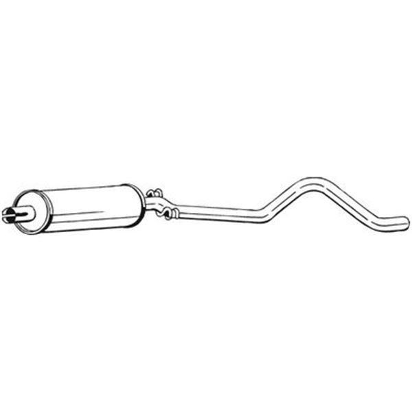 1 silencieux d'échappement intermédiaire Bosal 281023