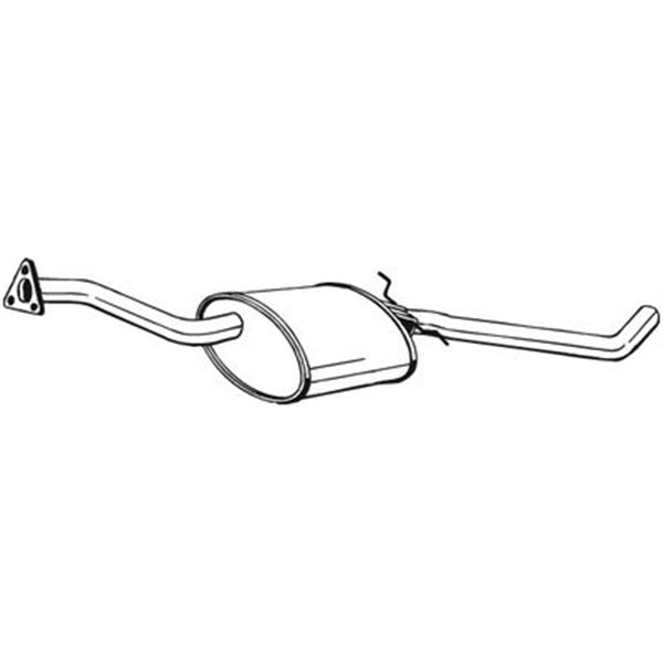 1 silencieux d'échappement intermédiaire Bosal 281033