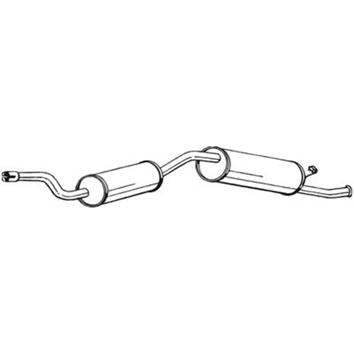 Silencieux D'échappement Arrière Bosal 282933