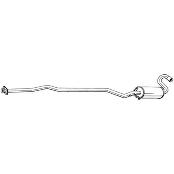 1 silencieux d'échappement intermédiaire Bosal 291661
