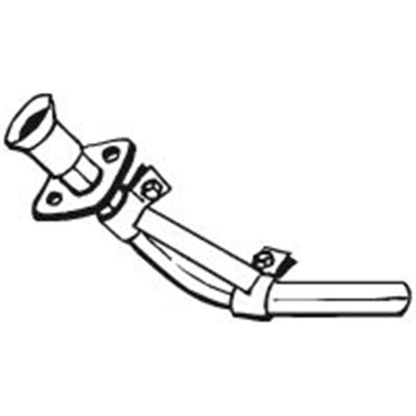 1 tuyau d'échappement Bosal 728429