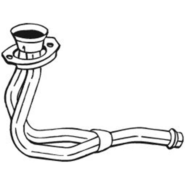1 tuyau d'échappement Bosal 735069