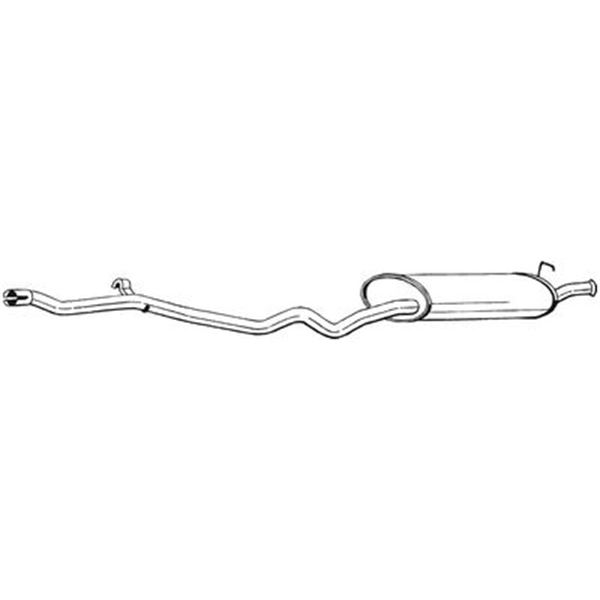 1 silencieux d'échappement arrière Bosal 287147