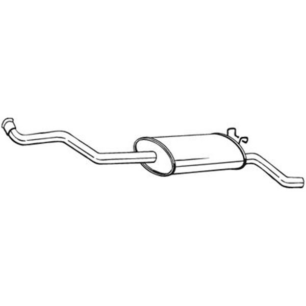 1 silencieux d'échappement arrière Bosal 280271