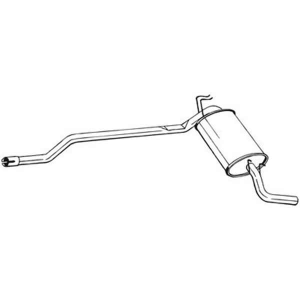 1 silencieux d'échappement arrière Bosal 283073