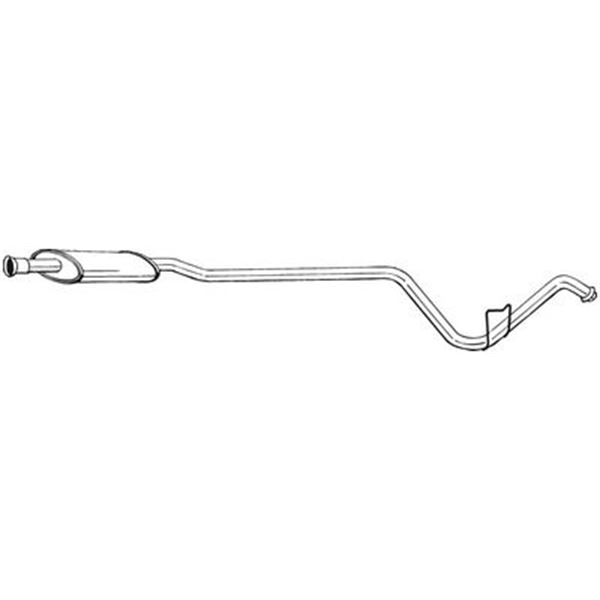 1 silencieux d'échappement intermédiaire Bosal 287163