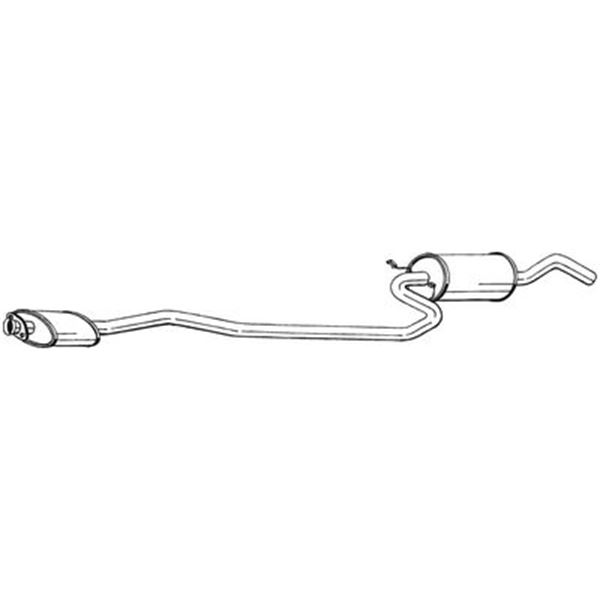 1 silencieux d'échappement intermédiaire Bosal 289785