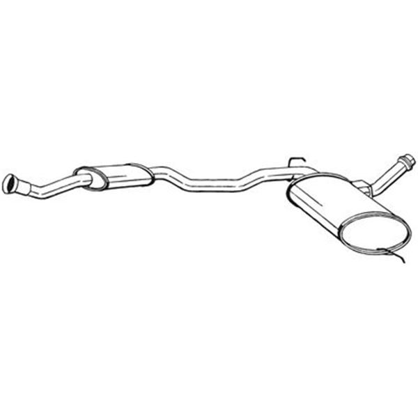 1 silencieux d'échappement intermédiaire Bosal 284305