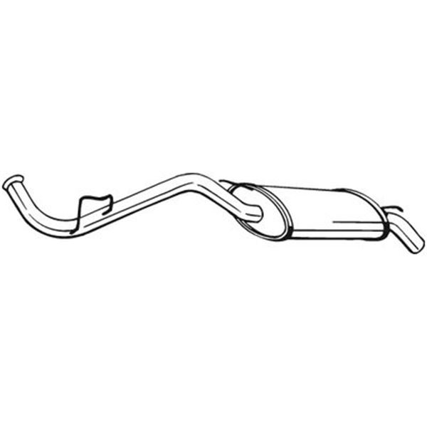 1 silencieux d'échappement arrière Bosal 278419