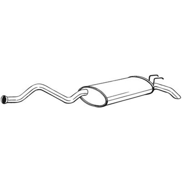 1 silencieux d'échappement arrière Bosal 281335