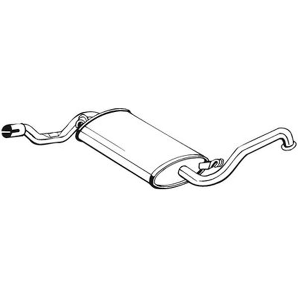 1 silencieux d'échappement intermédiaire Bosal 105931
