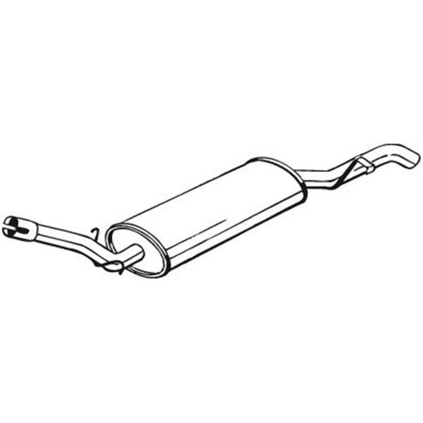 1 silencieux d'échappement arrière Bosal 227011