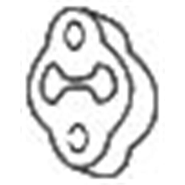 1 silentbloc d'échappement Bosal 255623