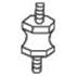 1 silentbloc d'échappement Bosal 255632