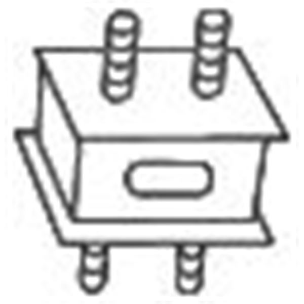 1 silentbloc d'échappement Bosal 255726
