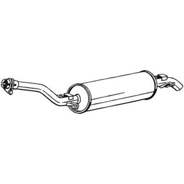 1 silencieux d'échappement arrière Bosal 278013