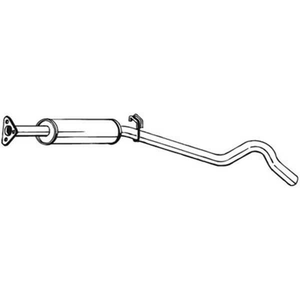1 silencieux d'échappement intermédiaire Bosal 279109