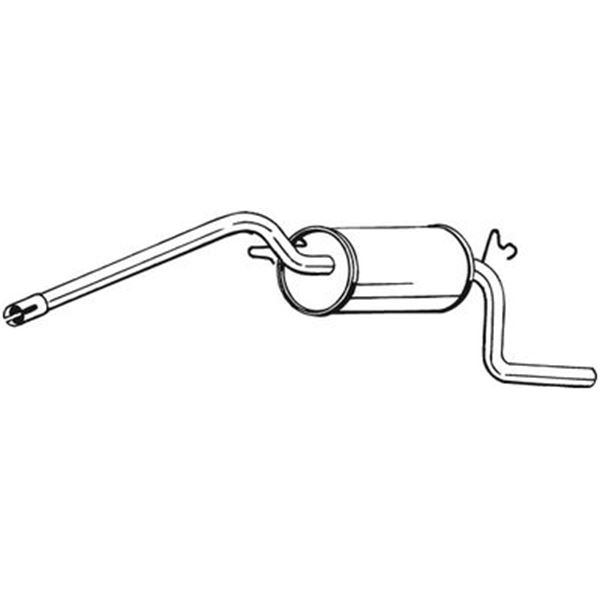 1 silencieux d'échappement arrière Bosal 280069