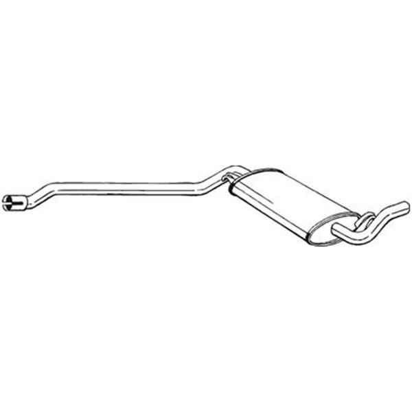 1 silencieux d'échappement intermédiaire Bosal 283015