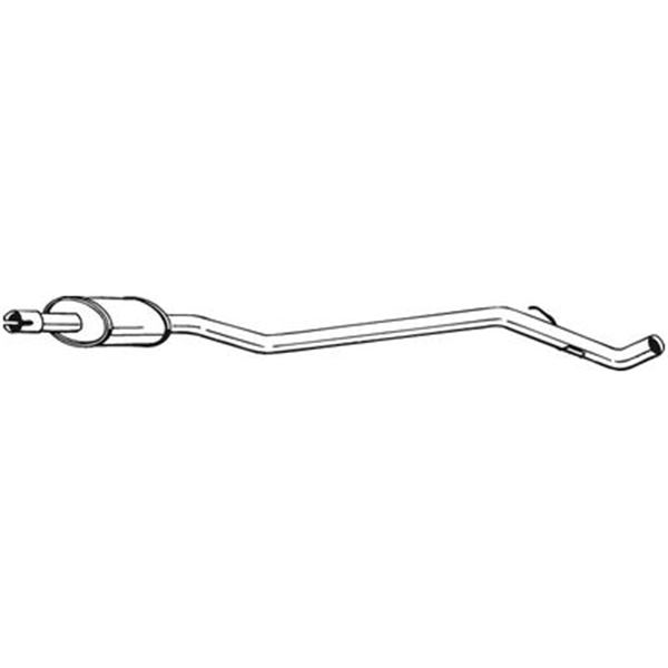 1 silencieux d'échappement intermédiaire Bosal 283101