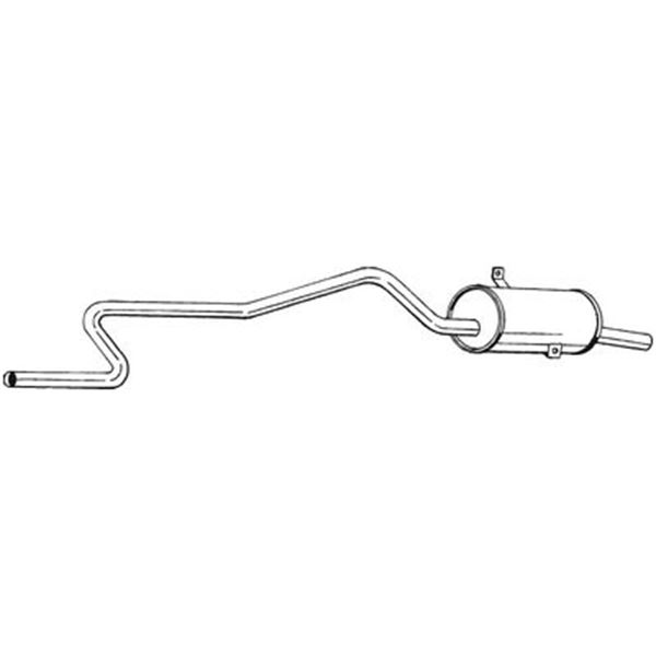 1 silencieux d'échappement arrière Bosal 283701