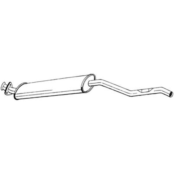 1 silencieux d'échappement intermédiaire Bosal 283907