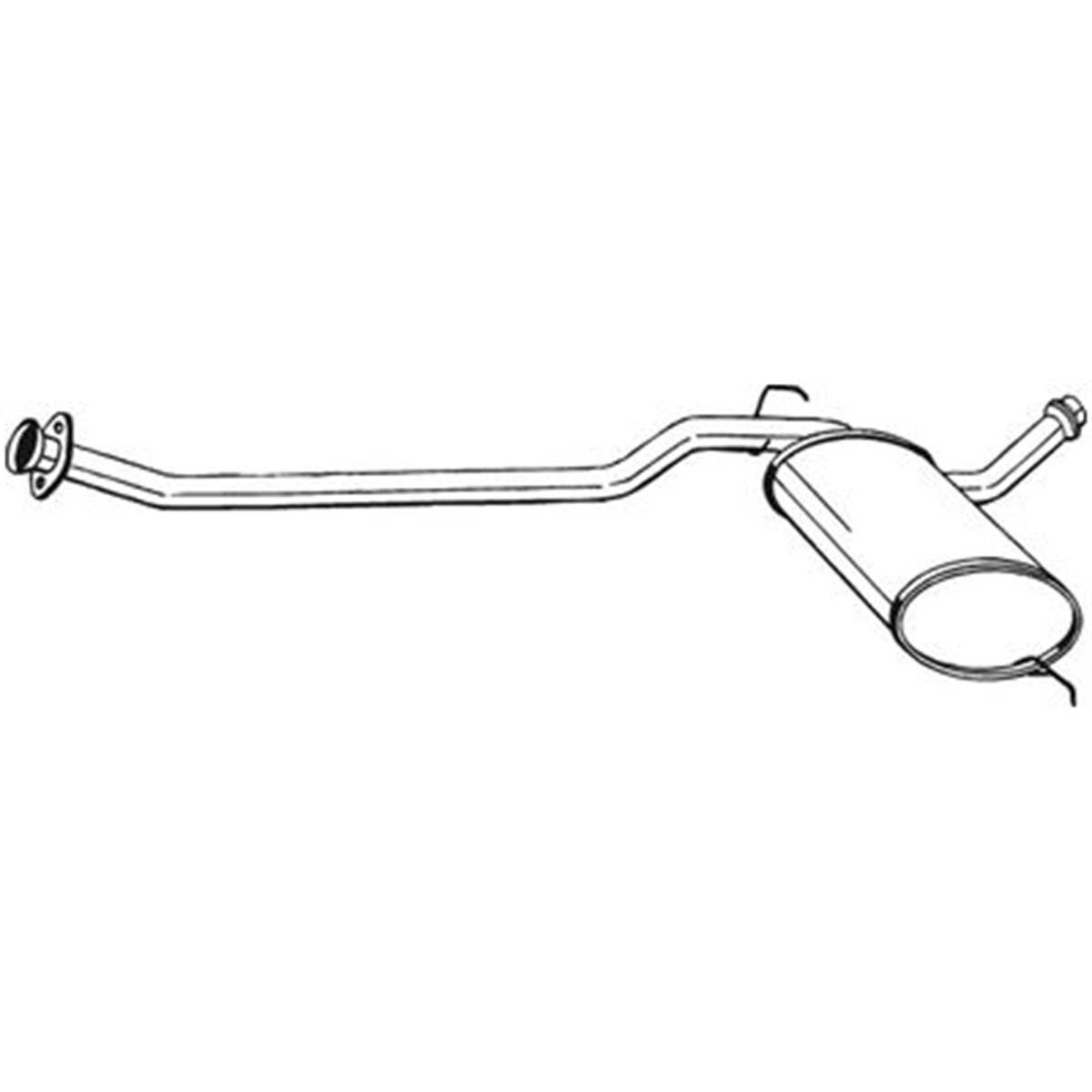 Silencieux D'échappement Intermédiaire Bosal 284321