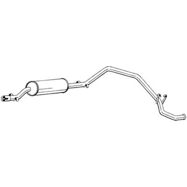 1 silencieux d'échappement arrière Bosal 284497