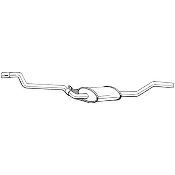 1 silencieux d'échappement intermédiaire Bosal 285067