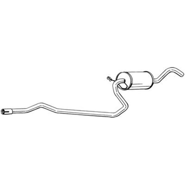 1 silencieux d'échappement intermédiaire Bosal 285799