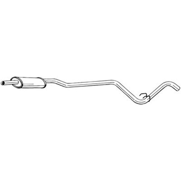 1 silencieux d'échappement intermédiaire Bosal 287053