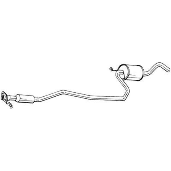 1 silencieux d'échappement intermédiaire Bosal 290793