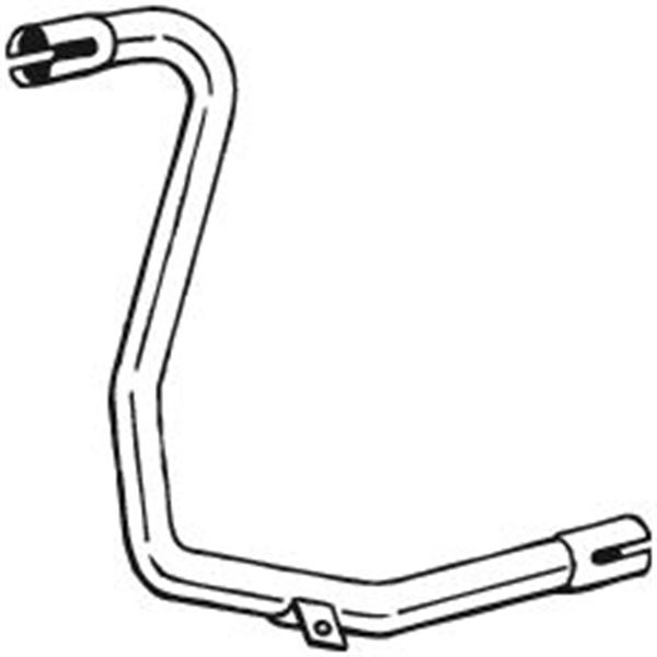 1 tuyau d'échappement Bosal 384627