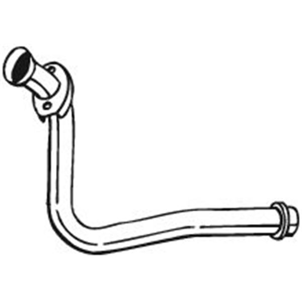1 tuyau d'échappement Bosal 737143