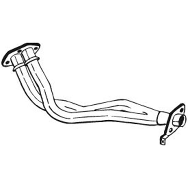 1 tuyau d'échappement Bosal 782925