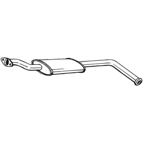 1 silencieux d'échappement intermédiaire Bosal 200441