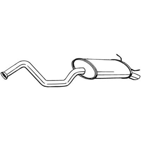 1 silencieux d'échappement arrière Bosal 278769