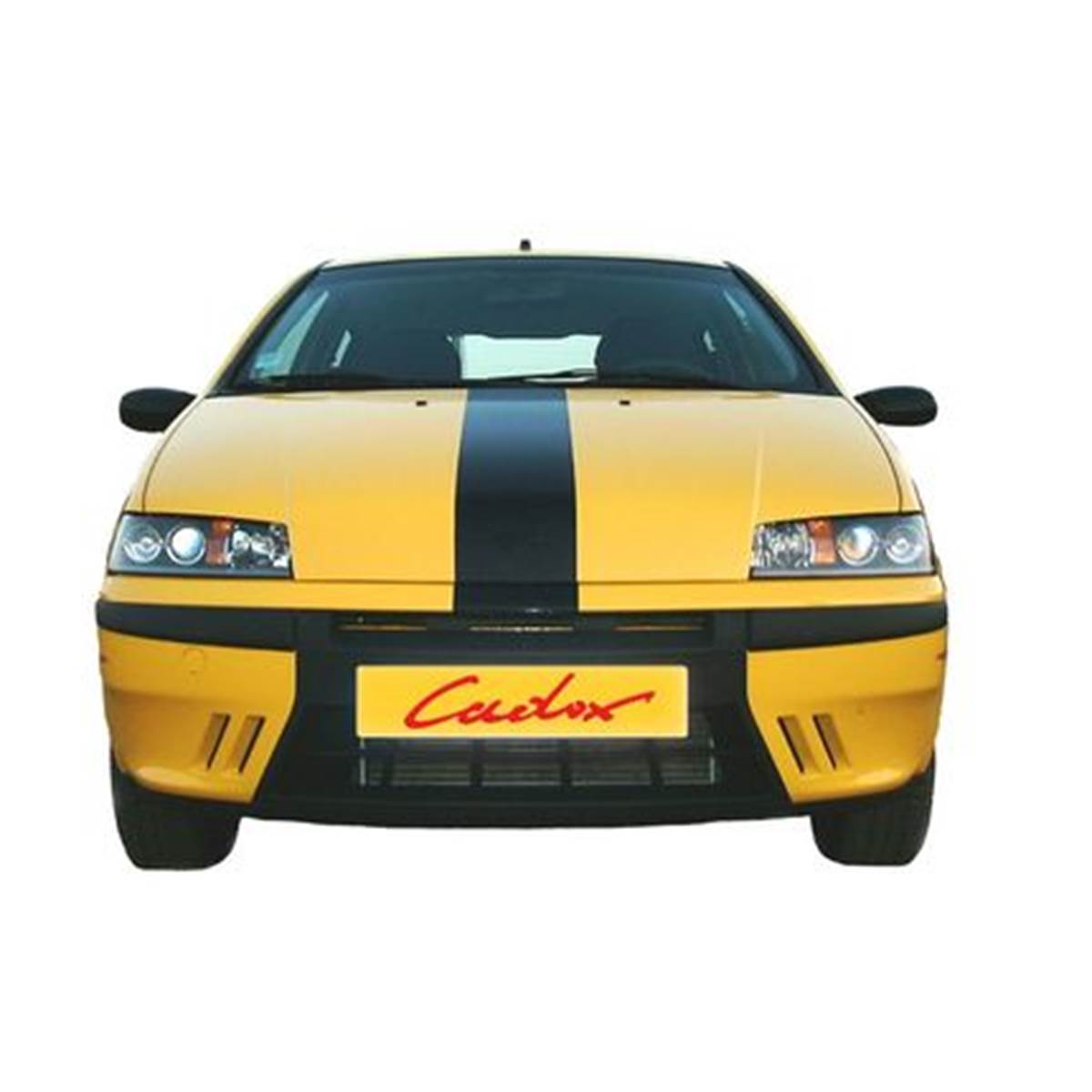 Sticker carrosserie bandeau large de couleur noire Cadox