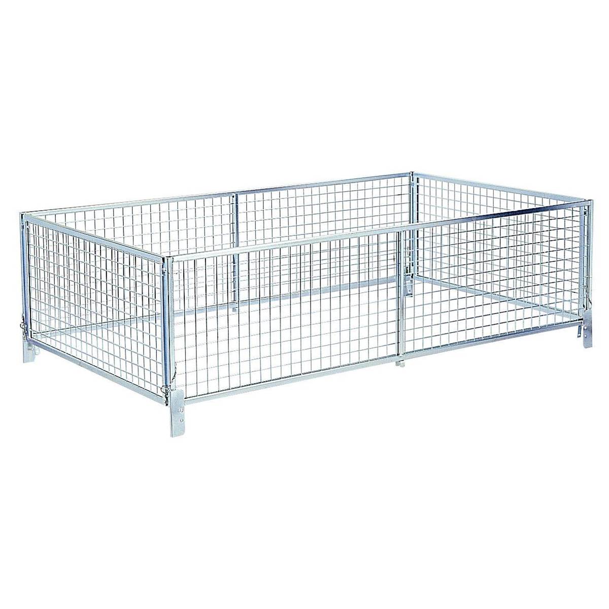 Réhausse Ridelle Grillagée Pour Remorque Erdé 233 À 234x4