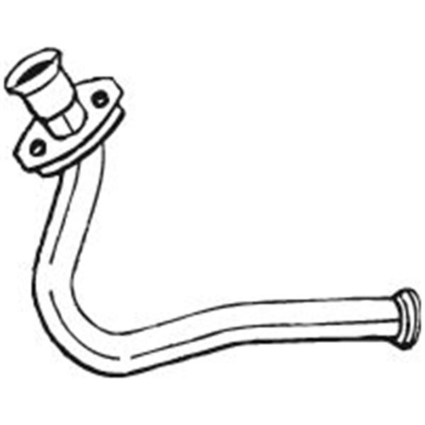 1 tuyau d'échappement Bosal 738219