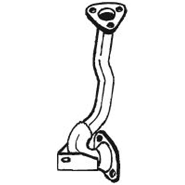 1 tuyau d'échappement Bosal 739003