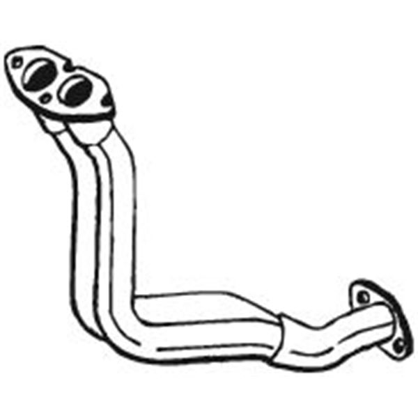 1 tuyau d'échappement Bosal 739149